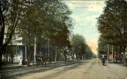 Main Street Looking East Postcard