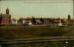 Gerrysburg College Showing All The Building Postcard