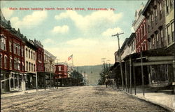 Main Street Looking North From Oak Street Postcard