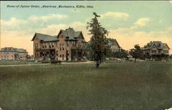Home Of Junior Order American Mechanics Tiffin, OH Postcard Postcard