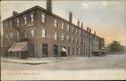 Palace Hotel Zanesville, OH Postcard Postcard