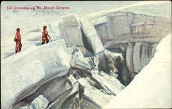 Crevasse On Mt. Hood Postcard