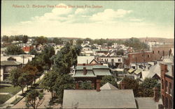 Birdseye View Looking West From Fire Station Alliance, OH Postcard Postcard
