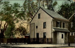 Sparrow Jack House Germantown, PA Postcard Postcard