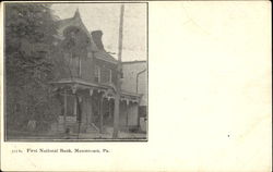 First National Bank Masontown, PA Postcard Postcard