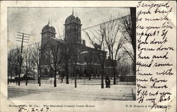 The Marshall County Court House Moundsville, WV Postcard Postcard