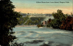 Clifton House From Luna Island Postcard
