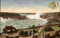 View From Clifton Hotel Niagara Falls, NY Canada Postcard Postcard