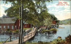 Cedar Island, Fourth Lake Postcard