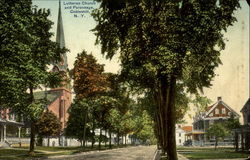 Lutheran Church And Parsonage Postcard