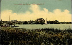 View On Little Hay Harbor Fishers Island, NY Postcard Postcard