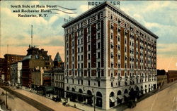 Rochester Hotel, South Side of Main Street New York Postcard Postcard