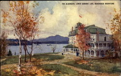 The Algonquin Lower Saranac Lake Postcard