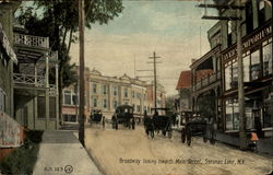 Broad Looking Towards Main Street Postcard