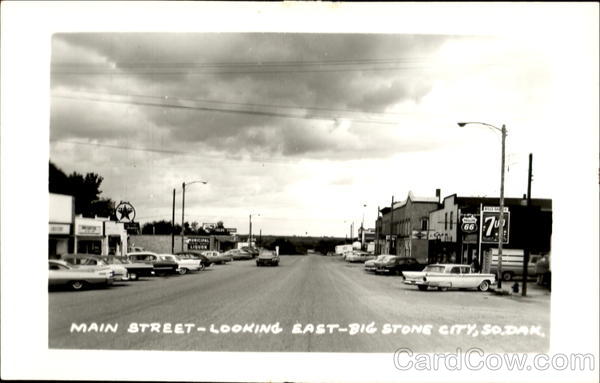 Main Street Looking East Big Stone City South Dakota