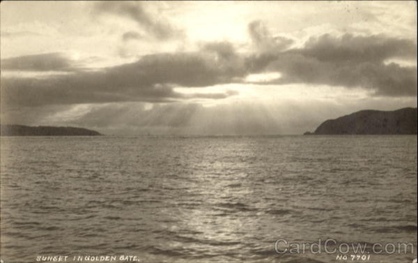 Sunset In Golden Gate Scenic California