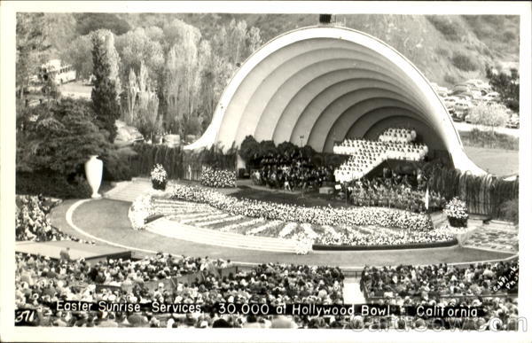 Easter Sunrise Services, Hollywood Bowl Los Angeles California