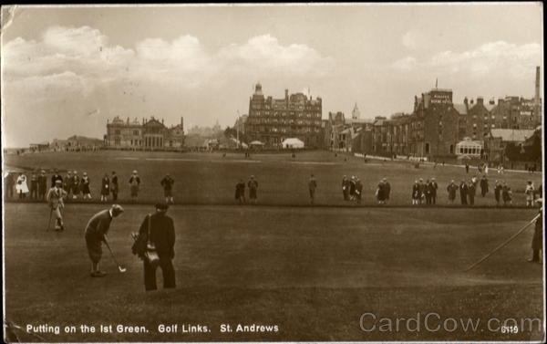 Putting On The 1St Green St. Andrews Scotland Golf