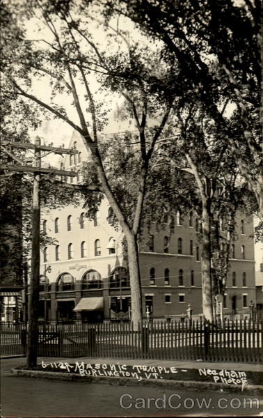 Masonic Temple Burlington Vermont