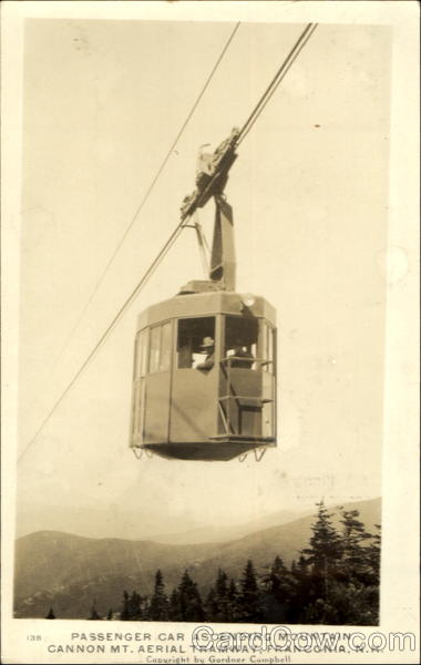 Passenger Car Ascending Mountain Franconia New Hampshire
