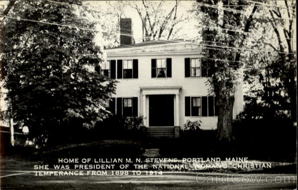 Home Of Lillian M. N. Stevens Portland Maine