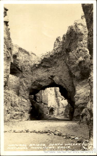 Natural Bridge Death Valley National Monument California