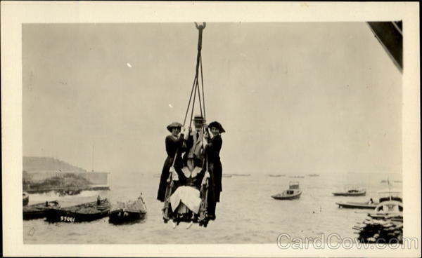 Landing Passengers In A Chair Mollendo Peru