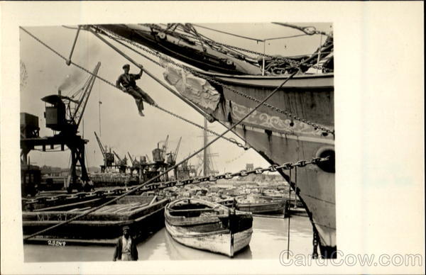 Ships In The Harbor Callao Peru