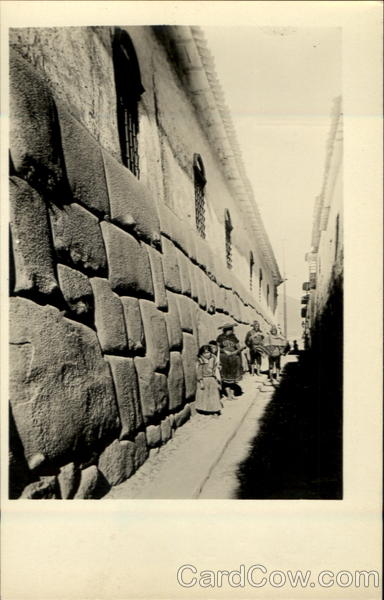 A Typical Street Cuzco Peru
