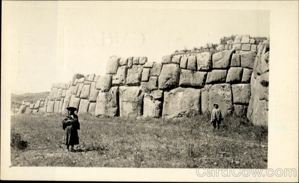 Ruins Of The Old Inca Fortress Cuzco Peru