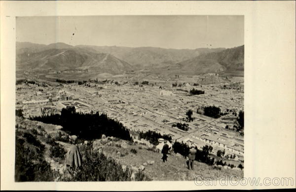 Bird's Eye View Of The City Cuzco Peru