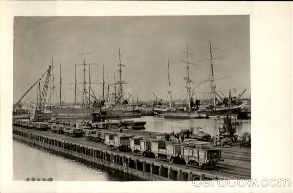 Ships And Piers In The Harbor Callao Peru