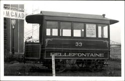 Bellefontaine Trains, Railroad Postcard Postcard
