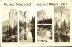 Natures Monuments In Yosemite National Park Postcard