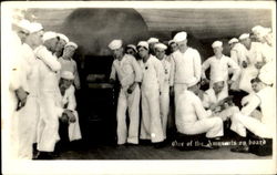 Group on Sailors on Deck 1919 Postcard