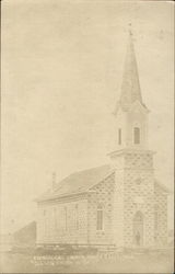 Evangelical Church Honey Creek, WI Postcard Postcard