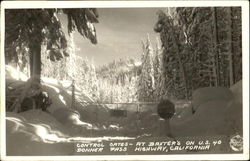 Control Gates, U. S. 40 Donner Pass Highway Postcard