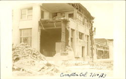 Centre Of Compton California Postcard Postcard