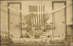 Patriotic Flower Display Postcard