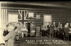 Kiwanis Club Spruce's Log Lodge Orono, ME Postcard Postcard