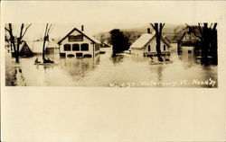 Flood Main Street Looking West From Middle Road Flood Main Street Looking West From Middle Road