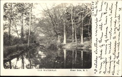 The Waterway Peace Dale, RI Postcard Postcard