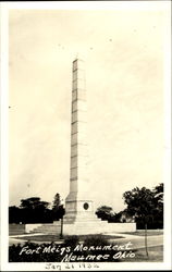 Fort Meigs Monument Postcard