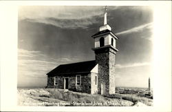 Gosport Meeting House Star Island Postcard