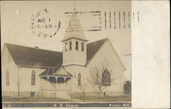 M. E. Church Exeter, NE Postcard Postcard