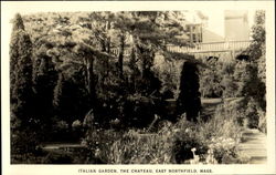 Italian Garden The Chateau East Northfield, MA Postcard Postcard