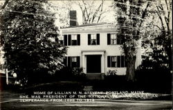 Home Of Lillian M. N. Stevens Portland, ME Postcard Postcard