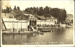 Lagoon And Bath House Capitola, CA Postcard Postcard