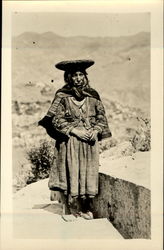 An Indian Woman Postcard