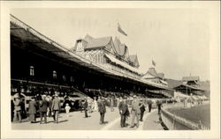 The Grand Stand At The Race Track Santiago, Chile Postcard Postcard